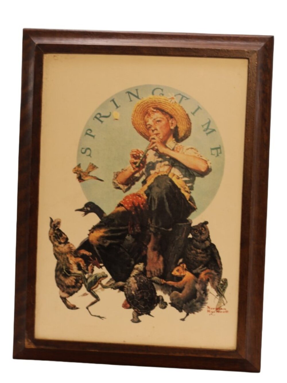 Vintage Norman Rockwell Springtime Musical Jewelry Box – Plays "In the Good Old